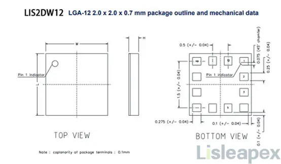 LIS2DW12 Package